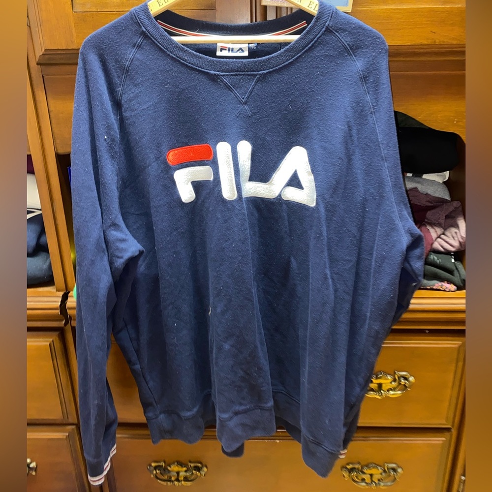 Blue Fila Sweater